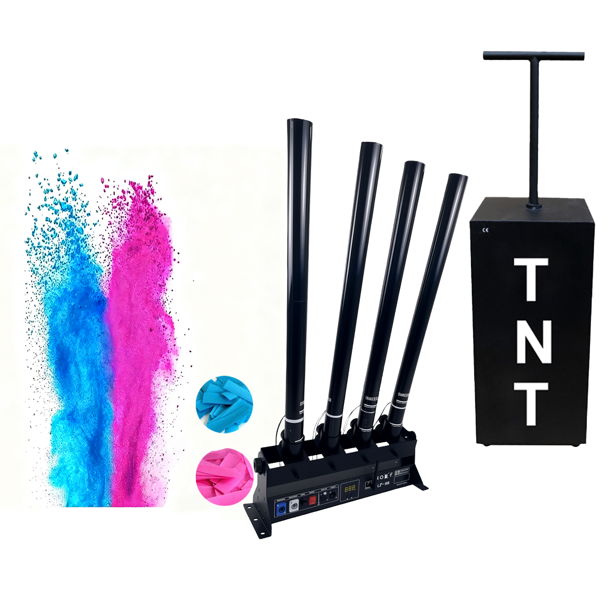 Electric Gender Reveal Smoke B - Confetti Cannon Tube ulasan dan harga