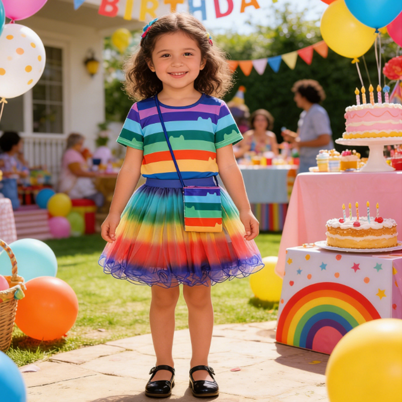 Halloween Costume Girl	Rainbow - Party Favor Bag ulasan dan harga