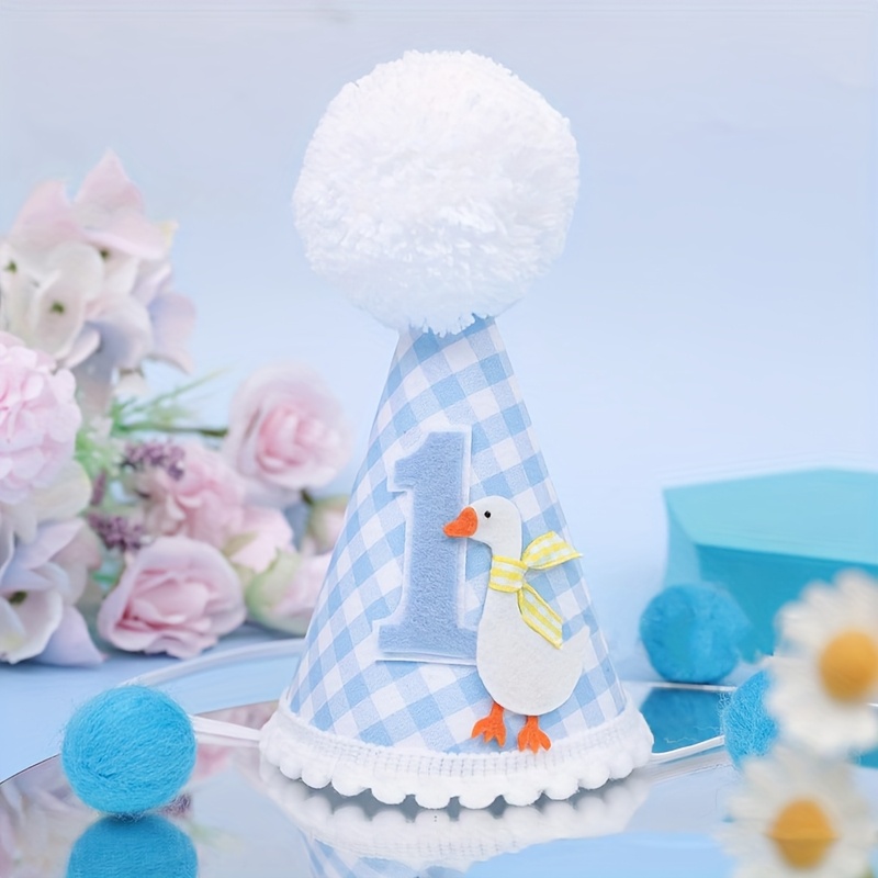 1pc Adorable Goose Birthday Ha - Party Hat Cone ulasan dan harga