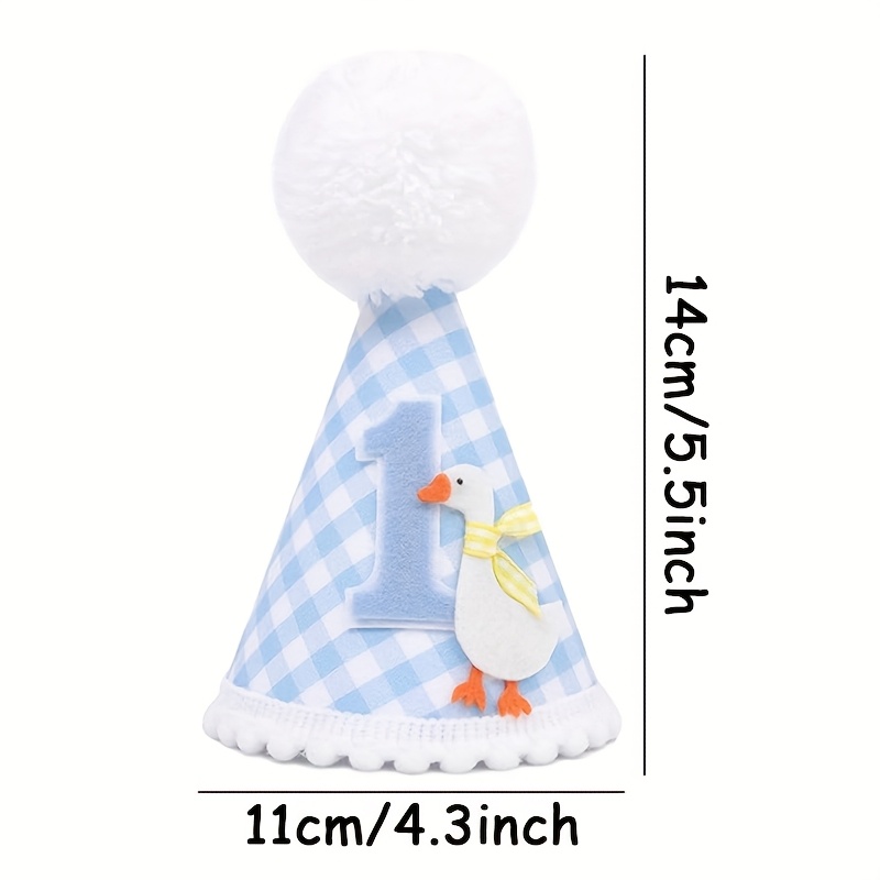 1pc Adorable Goose Birthday Ha - Party Hat Cone ulasan dan harga
