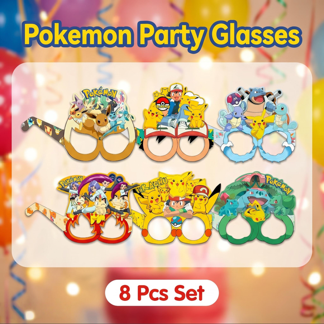 Pokémon-themed paper glasses.  - Supply Event ulasan dan harga