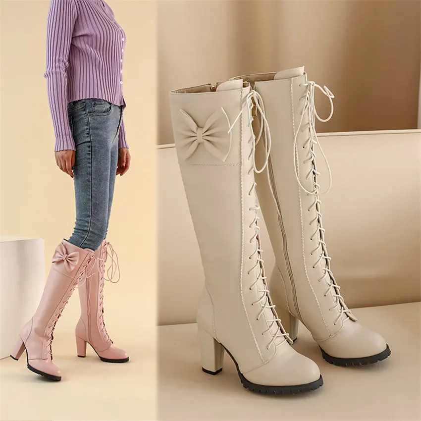 Sweet Bowtie Lolita Knee-high  - Eve Party ulasan dan harga