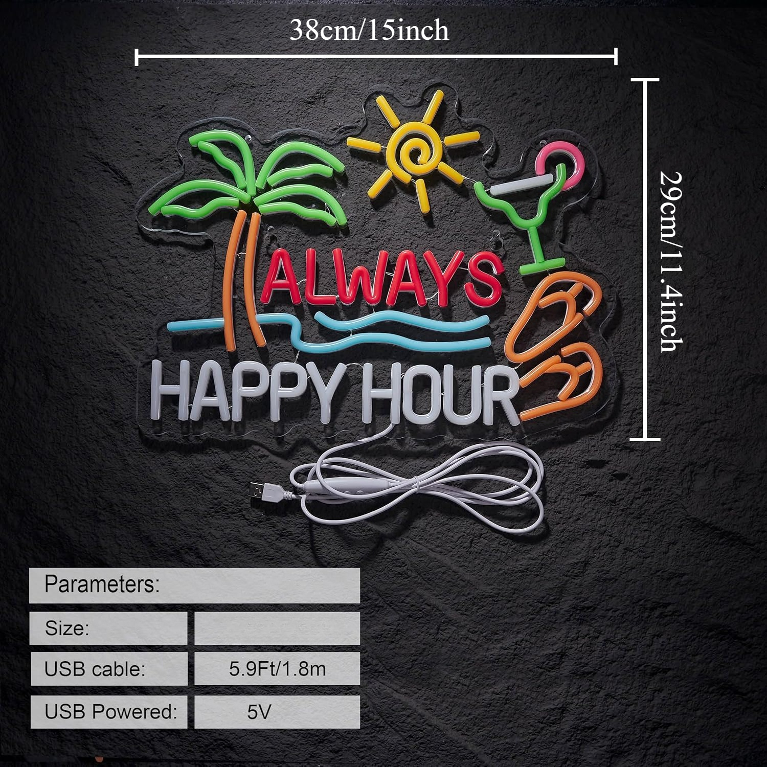 Always Happy Hour Beer Bar Neo - Neon Sign Party ulasan dan harga