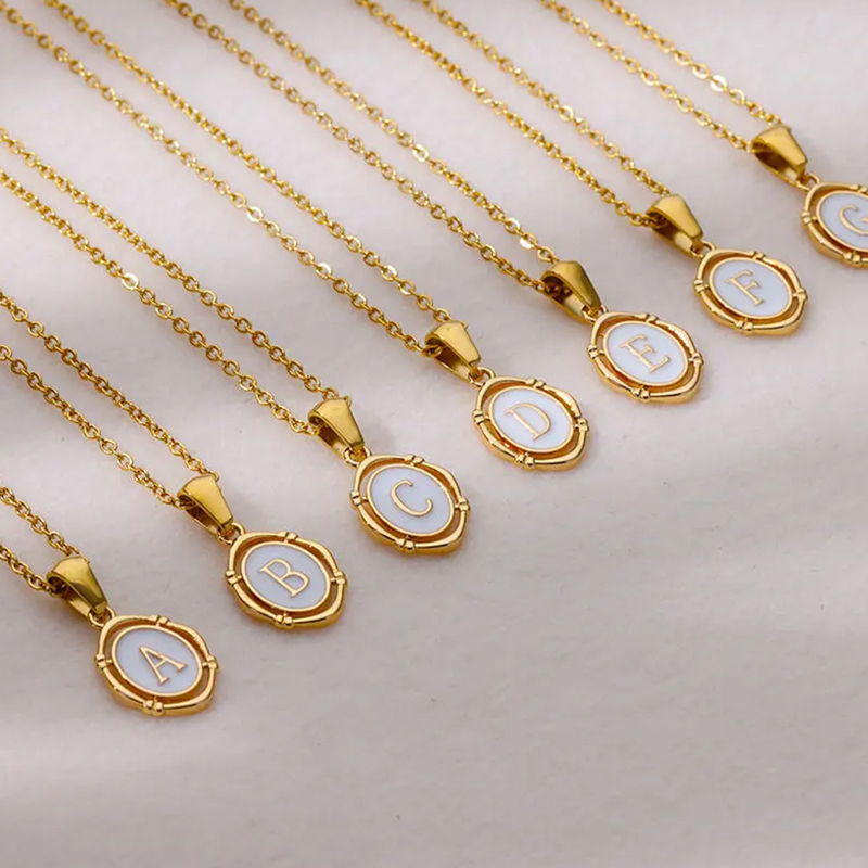 A-Z Letter Initial Enamel Neck - Event Z ulasan dan harga