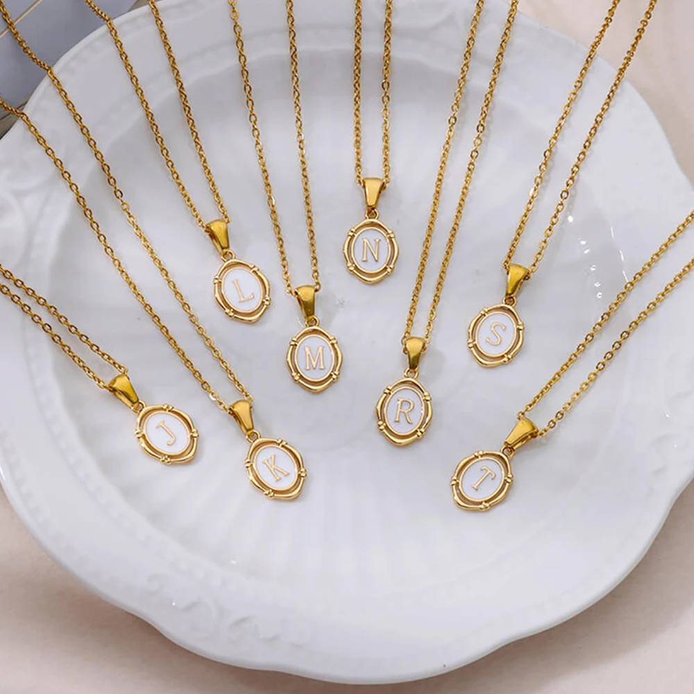 A-Z Letter Initial Enamel Neck - Event Z ulasan dan harga