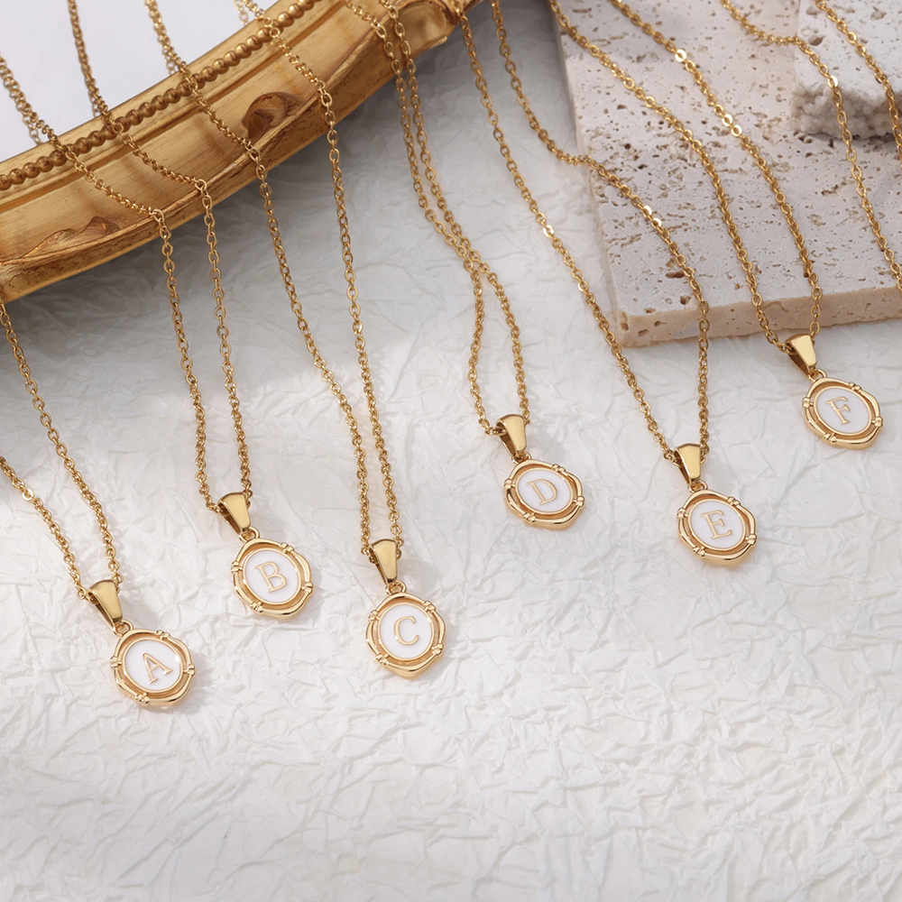 A-Z Letter Initial Enamel Neck - Event Z ulasan dan harga