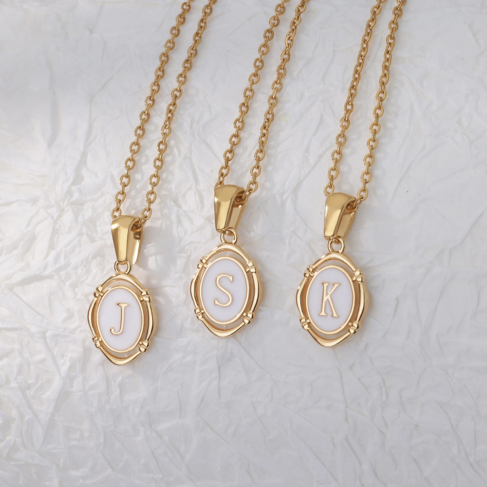 A-Z Letter Initial Enamel Neck - Event Z ulasan dan harga
