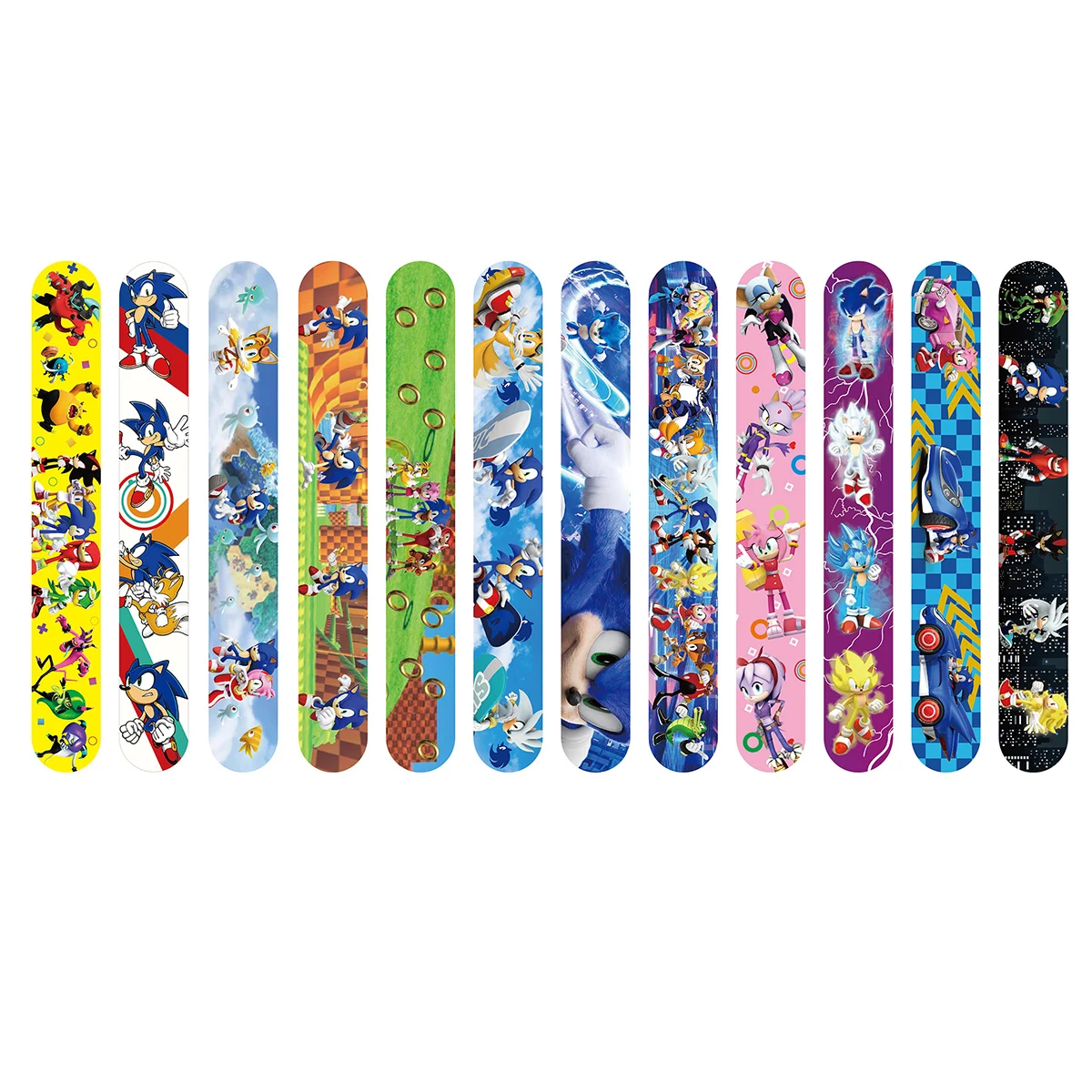 12/24/36pcs Sonic Slap Bracele - Party Favor Bag ulasan dan harga