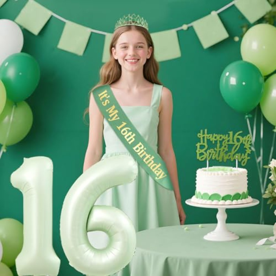 Birthday Decorations for Girls - Birthday Sash Glitter ulasan dan harga
