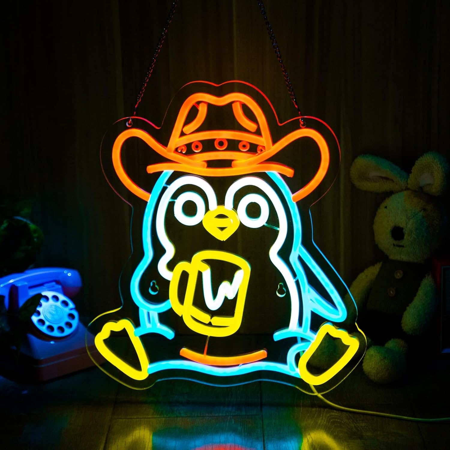 Penguin Neon Sign USB Powered  - Neon Sign Party ulasan dan harga
