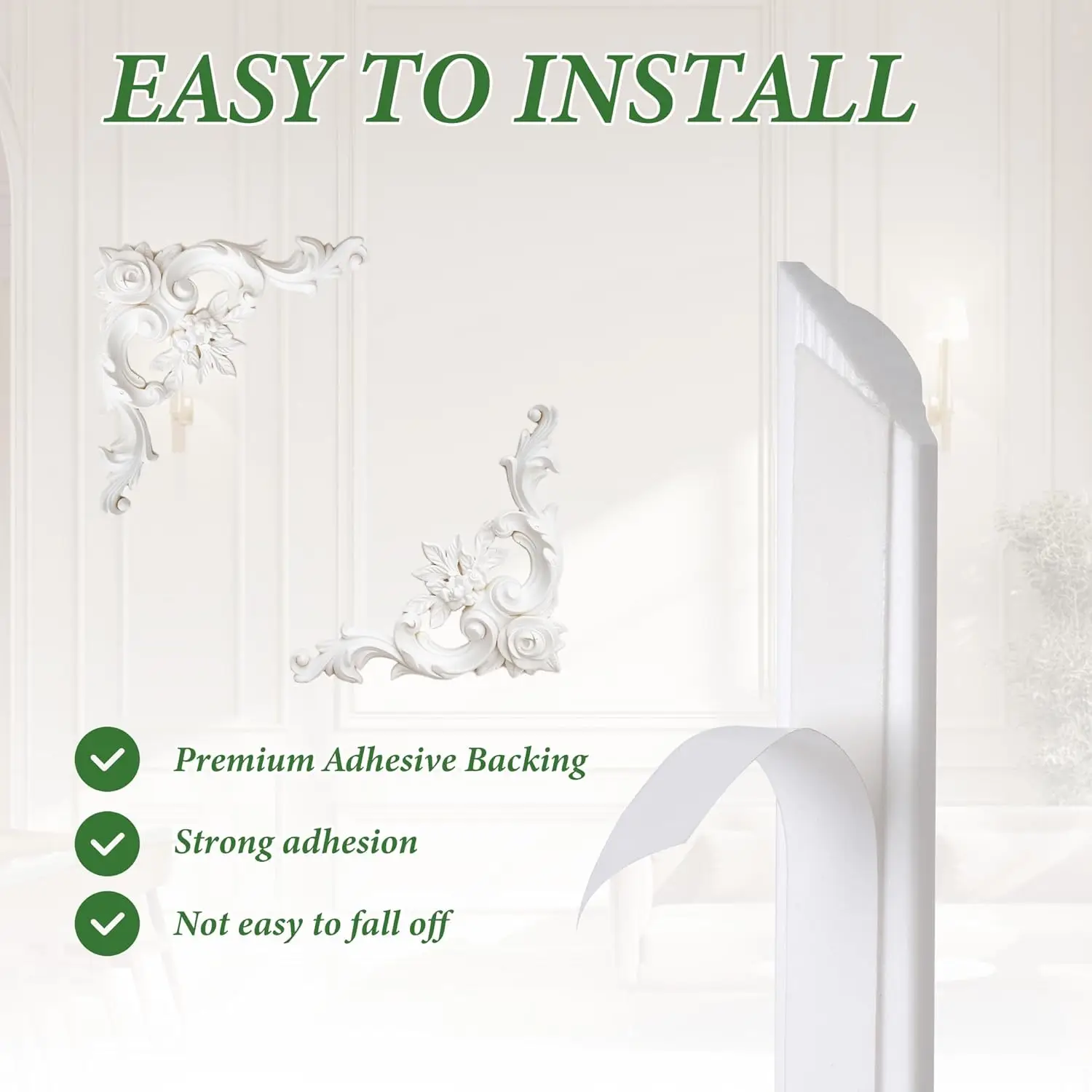 Peel And Stick Wall Molding Ki - Flower Wall Panel ulasan dan harga