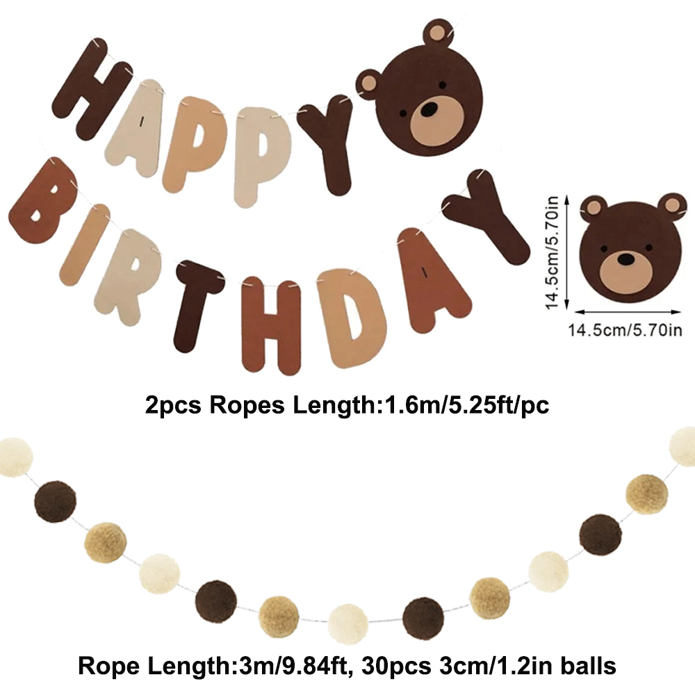 Cute Bear Kids 1st Birthday Ha - Party Hat Cone ulasan dan harga