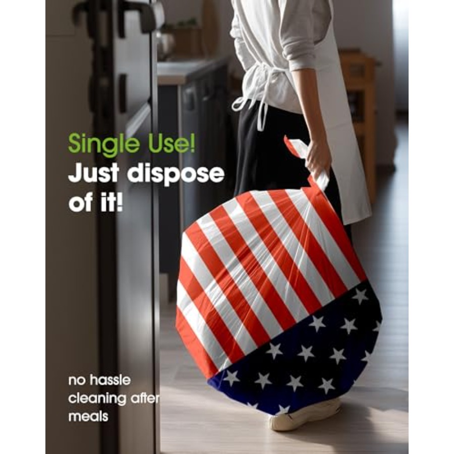 4th of July USA 250th Annivers - Table Cloth Disposable ulasan dan harga