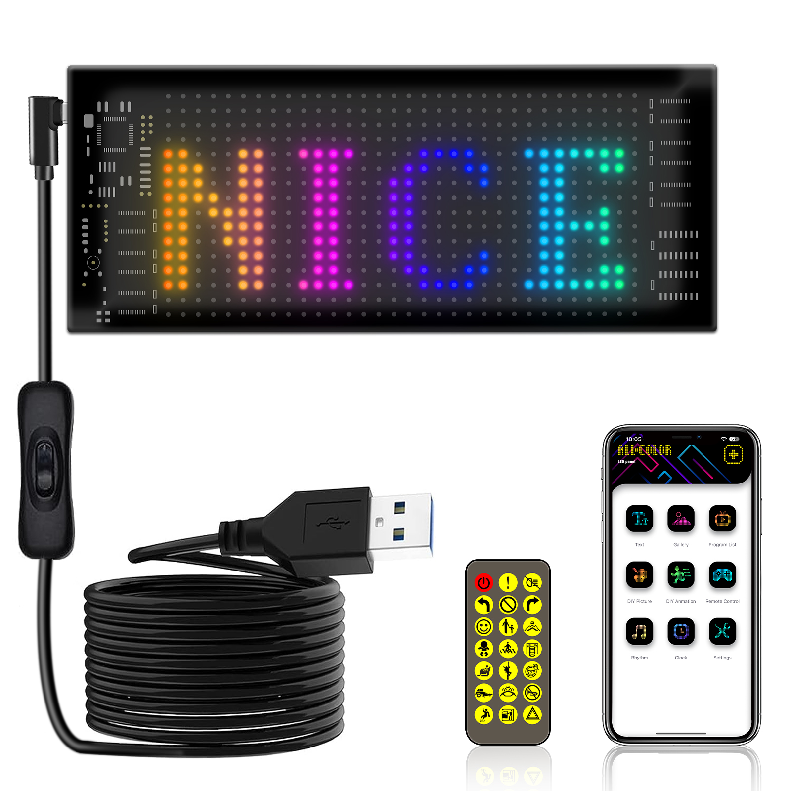 Programmable Flexible LED Sign - Neon Sign Party ulasan dan harga