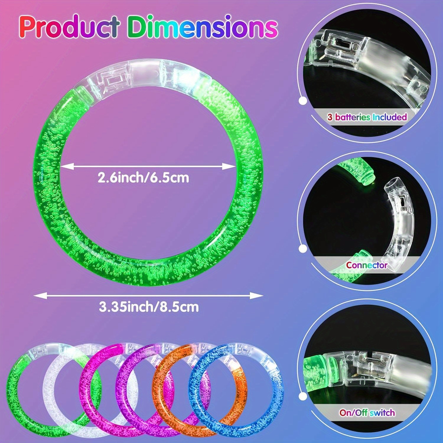 Glow-Up Party Bracelets Pack – - Event Party ulasan dan harga