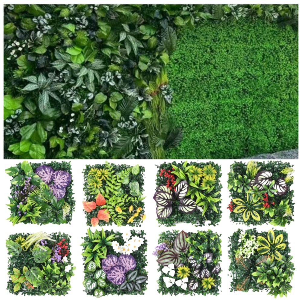 DIY Artificial Plant Wall Pane - Flower Wall Panel ulasan dan harga