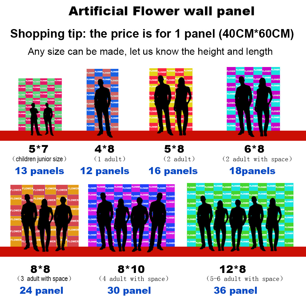 15.7*23.6 Inch Artificial Plan - Flower Wall Panel ulasan dan harga