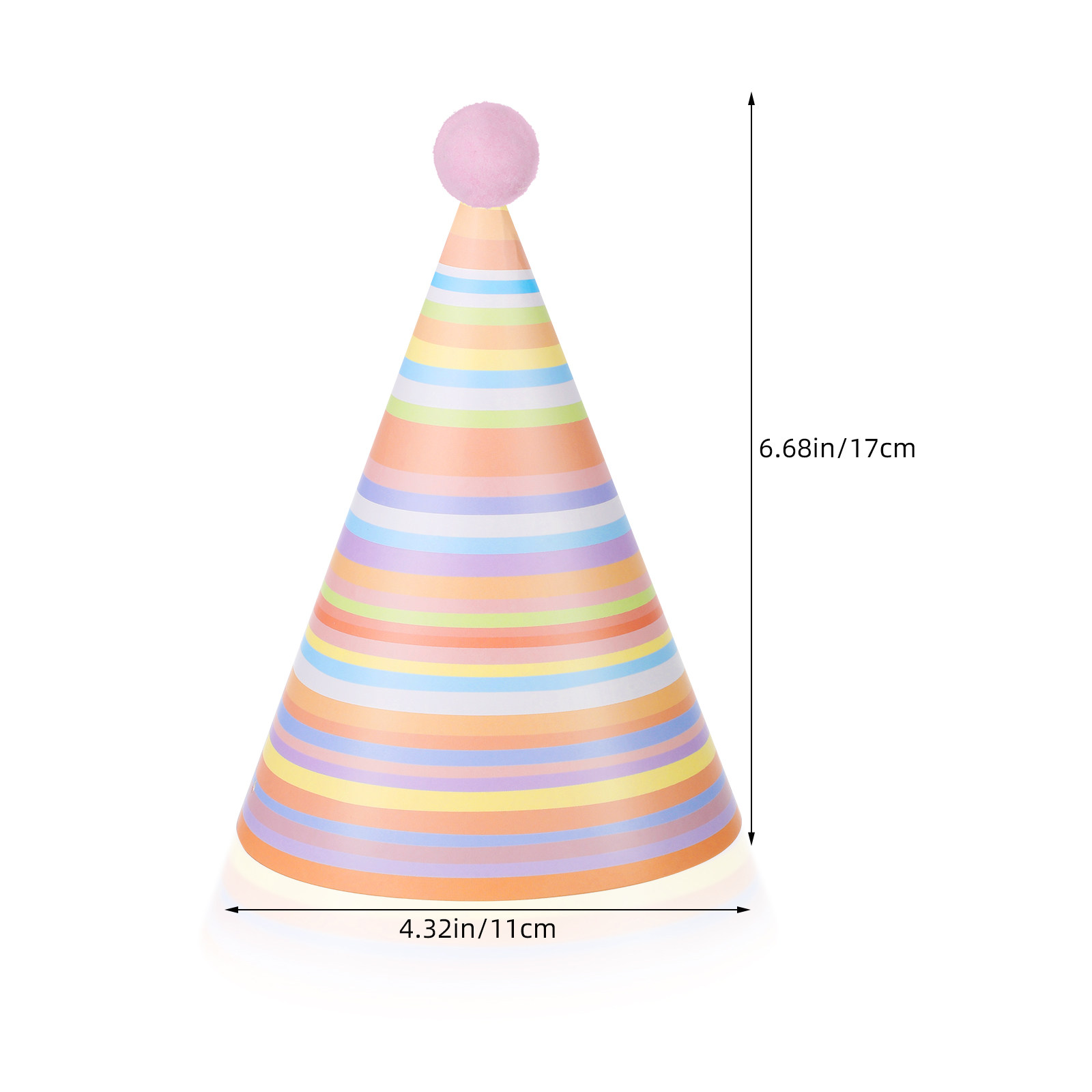 16Pcs Colorful Birthday Party  - Party Hat Cone ulasan dan harga