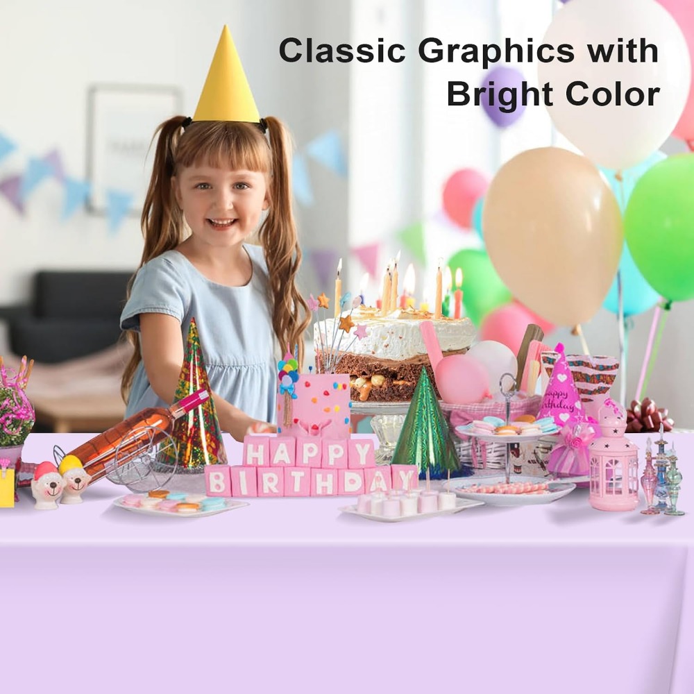 Light Purple Disposable Tablec - Table Cloth Disposable ulasan dan harga