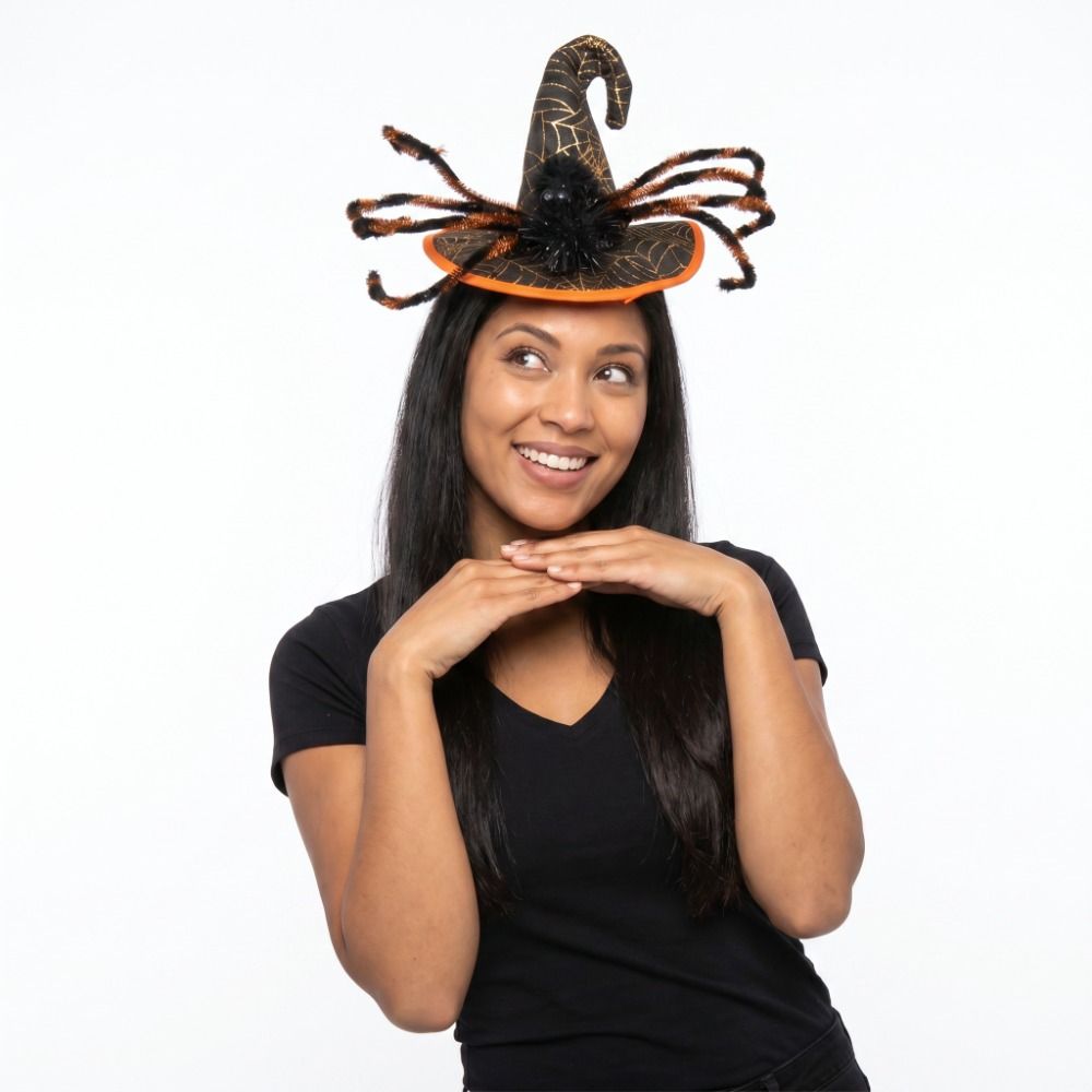 Spider Halloween Witch Hat Hea - Party Hat Cone ulasan dan harga