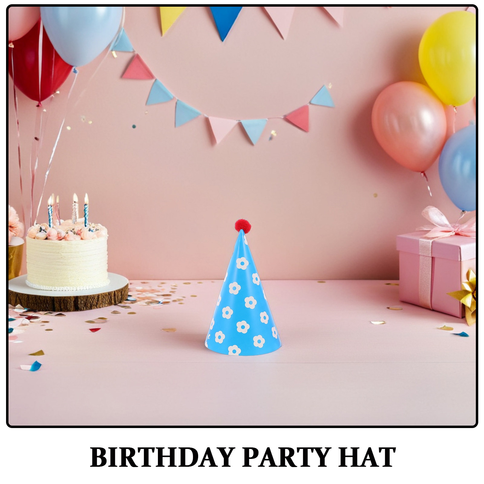 12Pcs Paper Birthday Hats Cone - Party Hat Cone ulasan dan harga