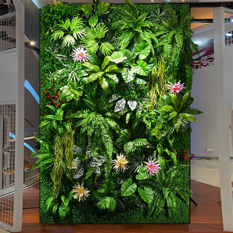 Simulated Three-dimensional Pl - Flower Wall Panel ulasan dan harga