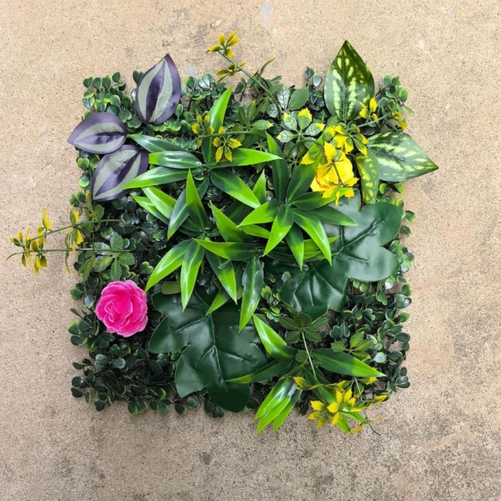 DIY Artificial Plant Wall Pane - Flower Wall Panel ulasan dan harga