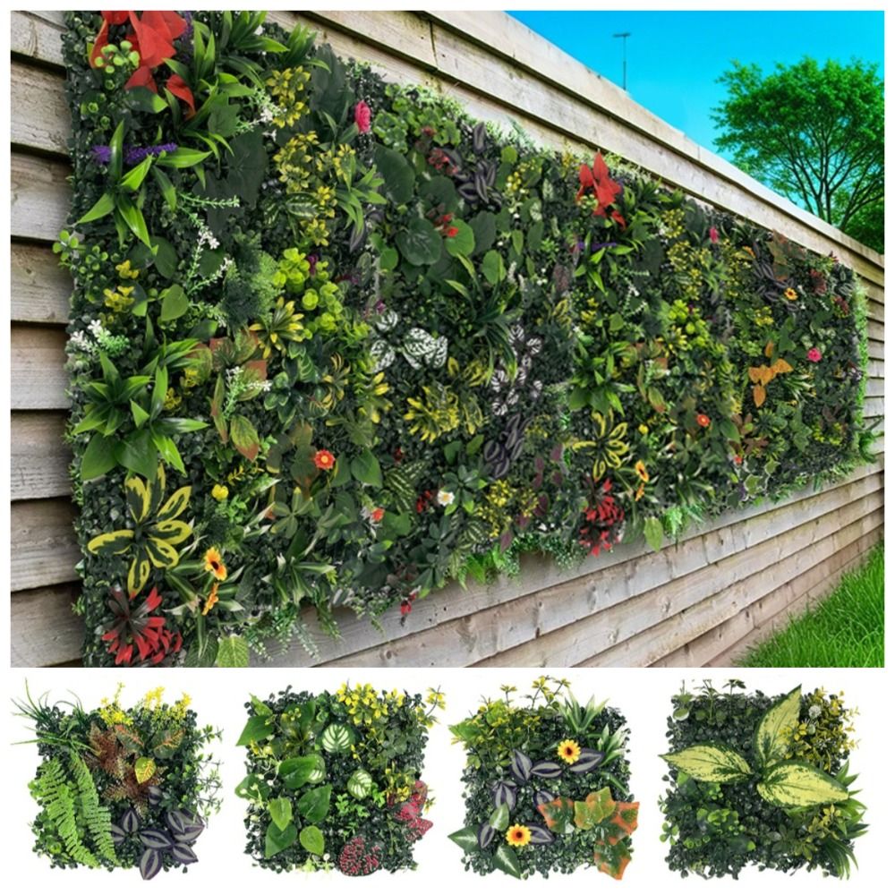 DIY Artificial Plant Wall Pane - Flower Wall Panel ulasan dan harga