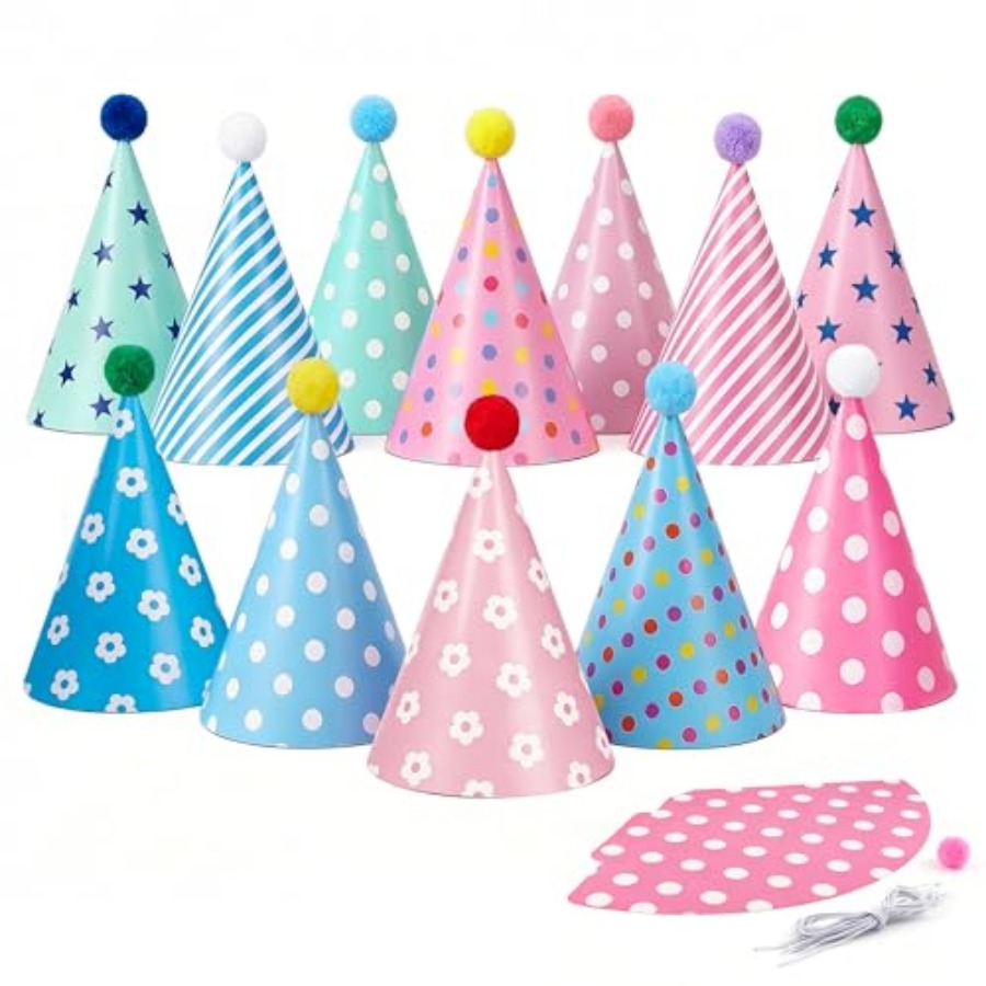 Beurio Pastel Party Hats for a - Party Hat Cone ulasan dan harga