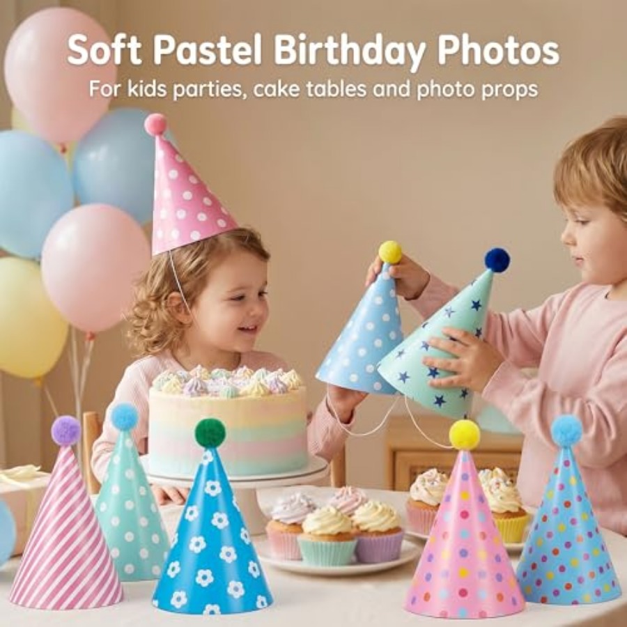 Beurio Pastel Party Hats for a - Party Hat Cone ulasan dan harga
